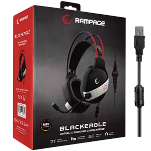 Rampage RM-K37 BLACK EAGLE 7.1 Gaming Headset